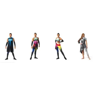 Kostum Color Guard Print Spandex - Image 4